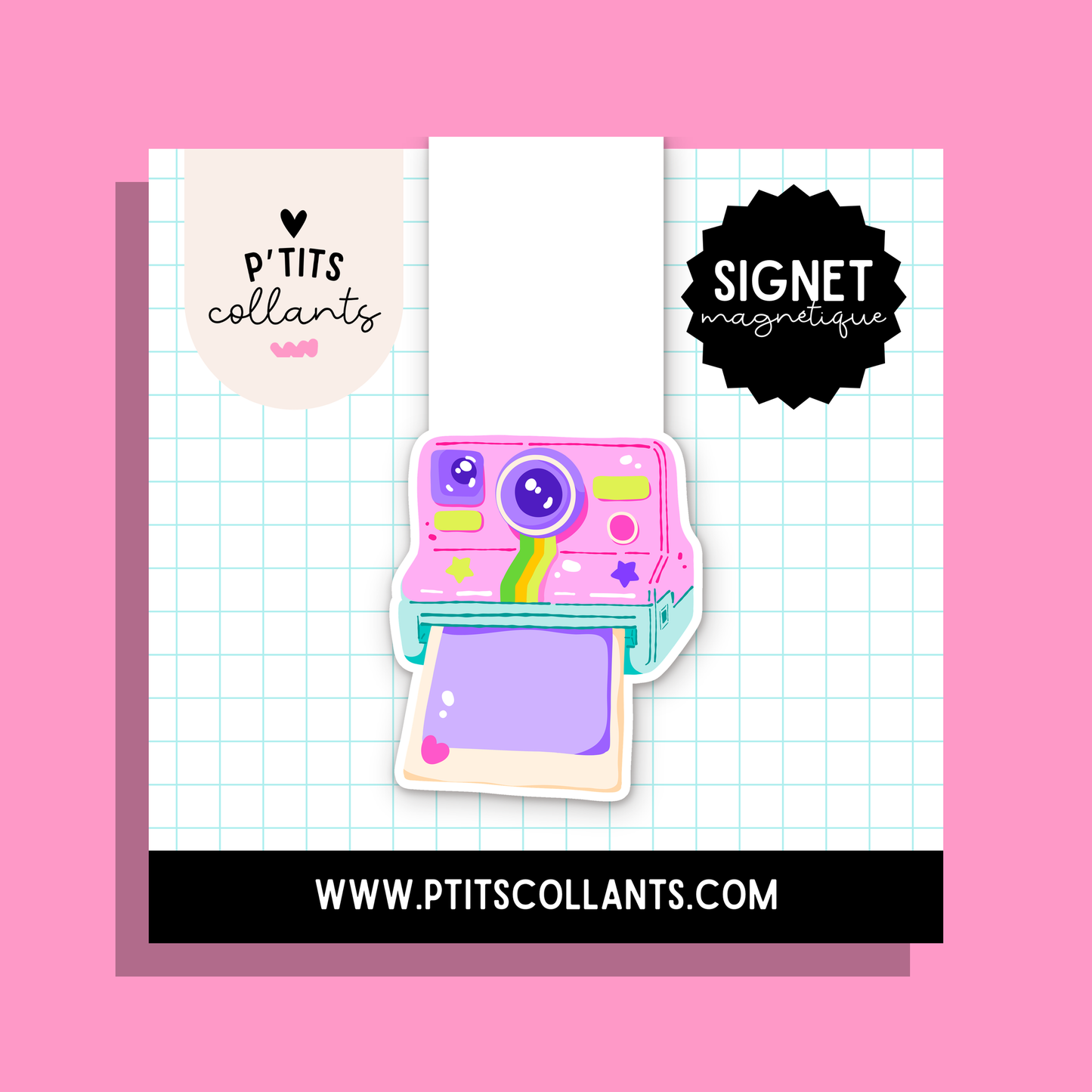 Appareil instantané — signet magnétique P'tits collants