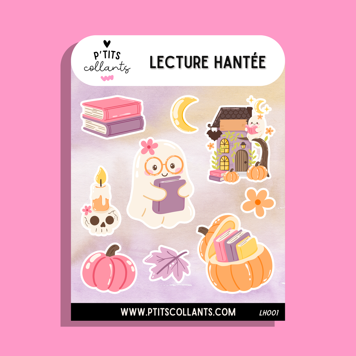 Feuille de collants Lecture hantée