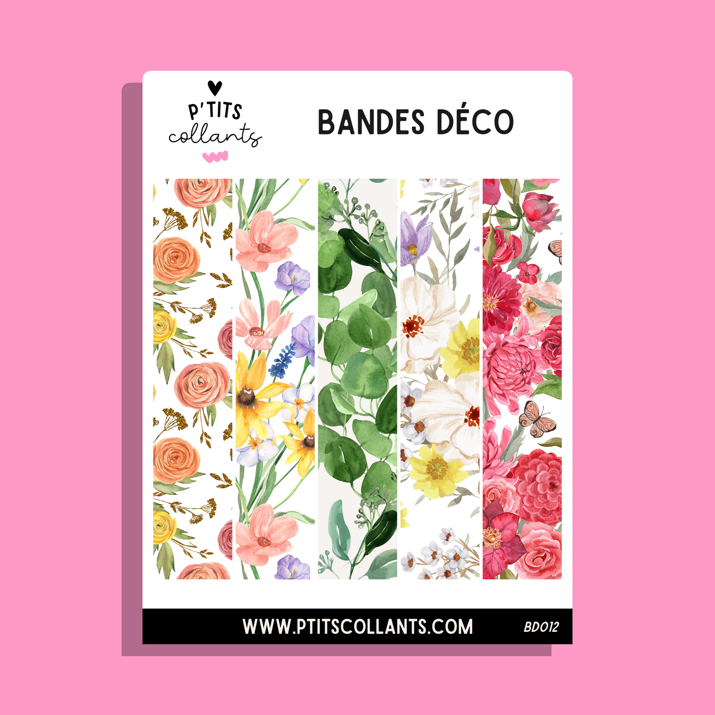 Bandes déco Jardin peint