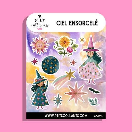 Feuille de collants Ciel ensorcelé