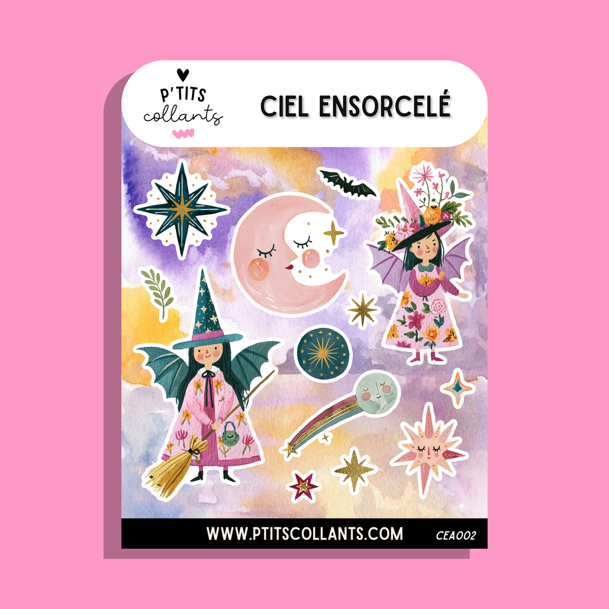 Feuille de collants Ciel ensorcelé