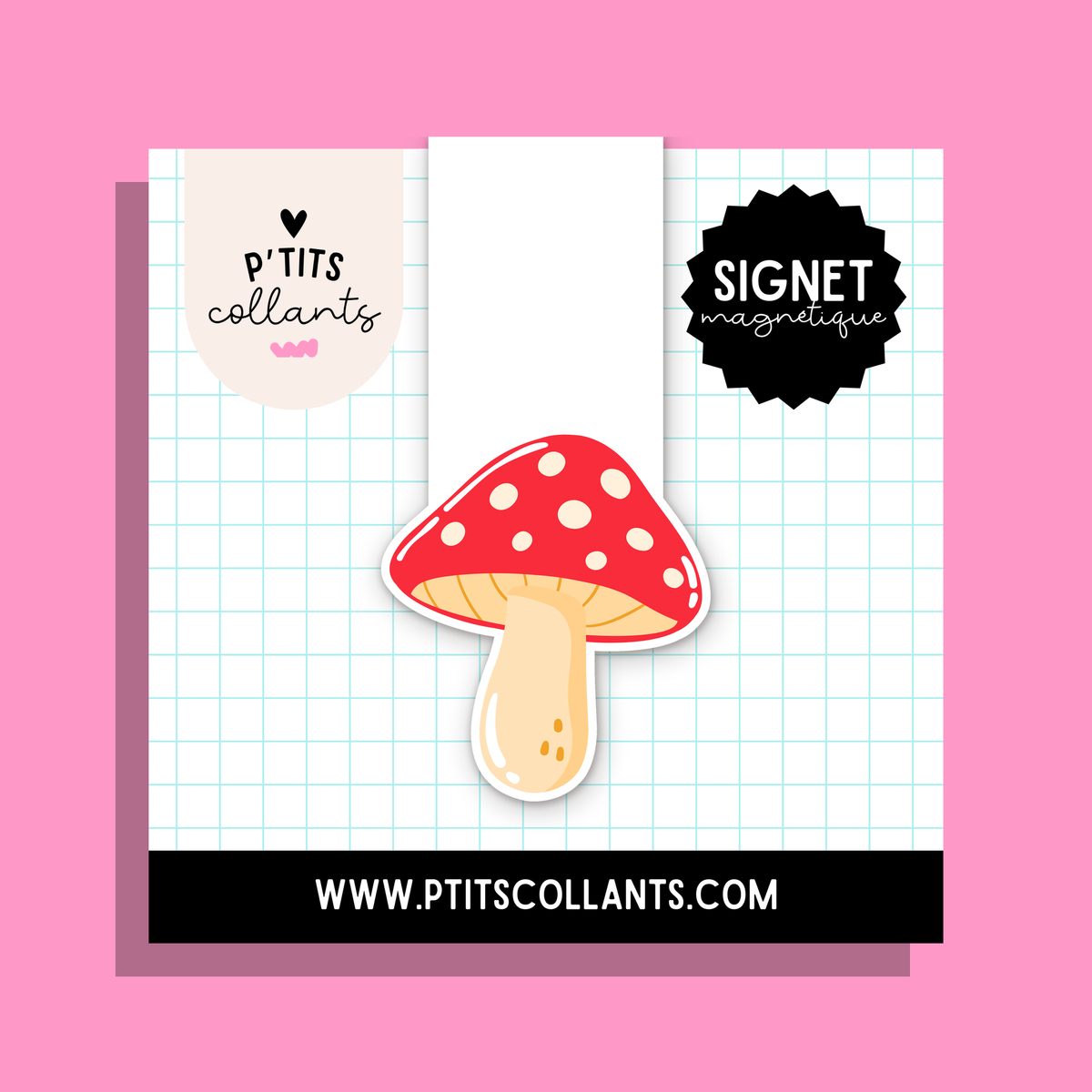 Champignon — signet magnétique P'tits collants