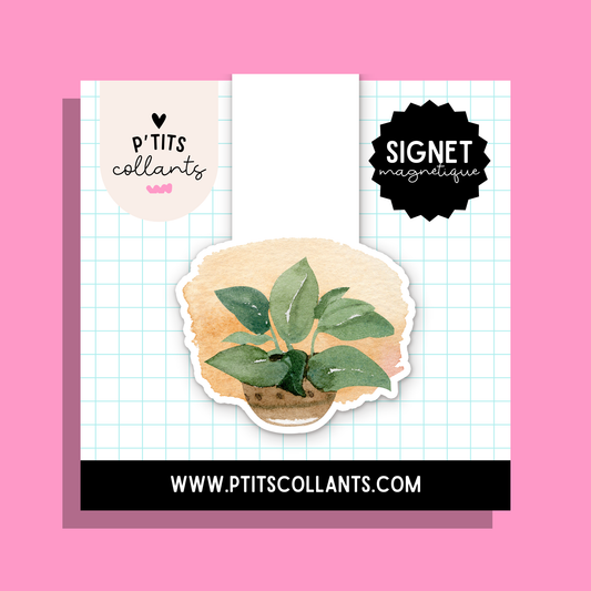 Plante en pot — signet magnétique P'tits collants