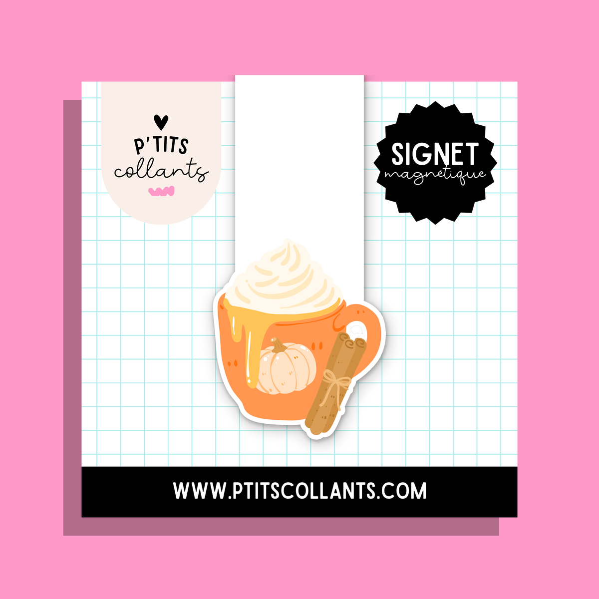 Épices d'automne — signet magnétique P'tits collants