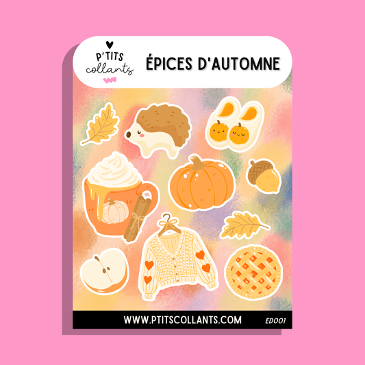 Feuille de collants Épices d'automne