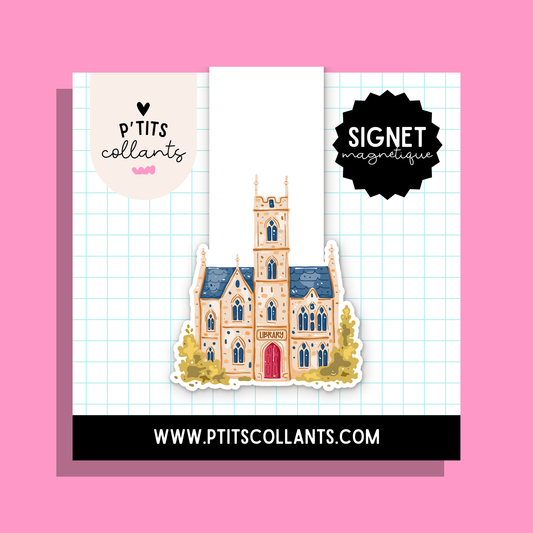 Bibliothèque de l'école — signet magnétique P'tits collants