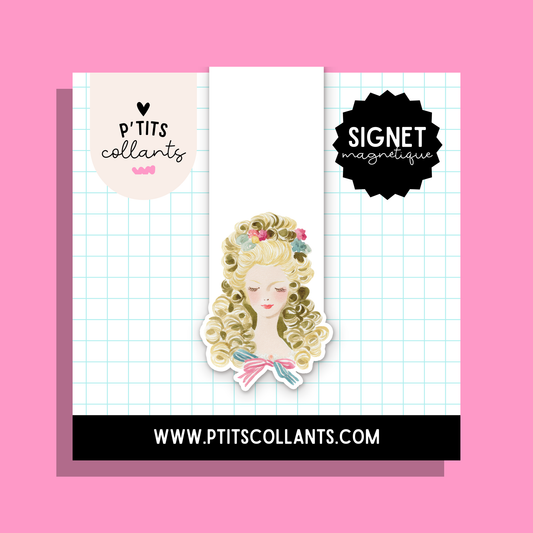 Portrait poudré — signet magnétique P'tits collants