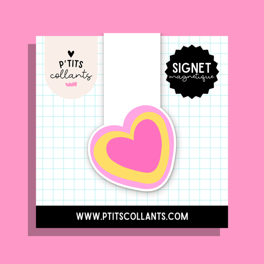 Coeur glacé — signet magnétique P'tits collants
