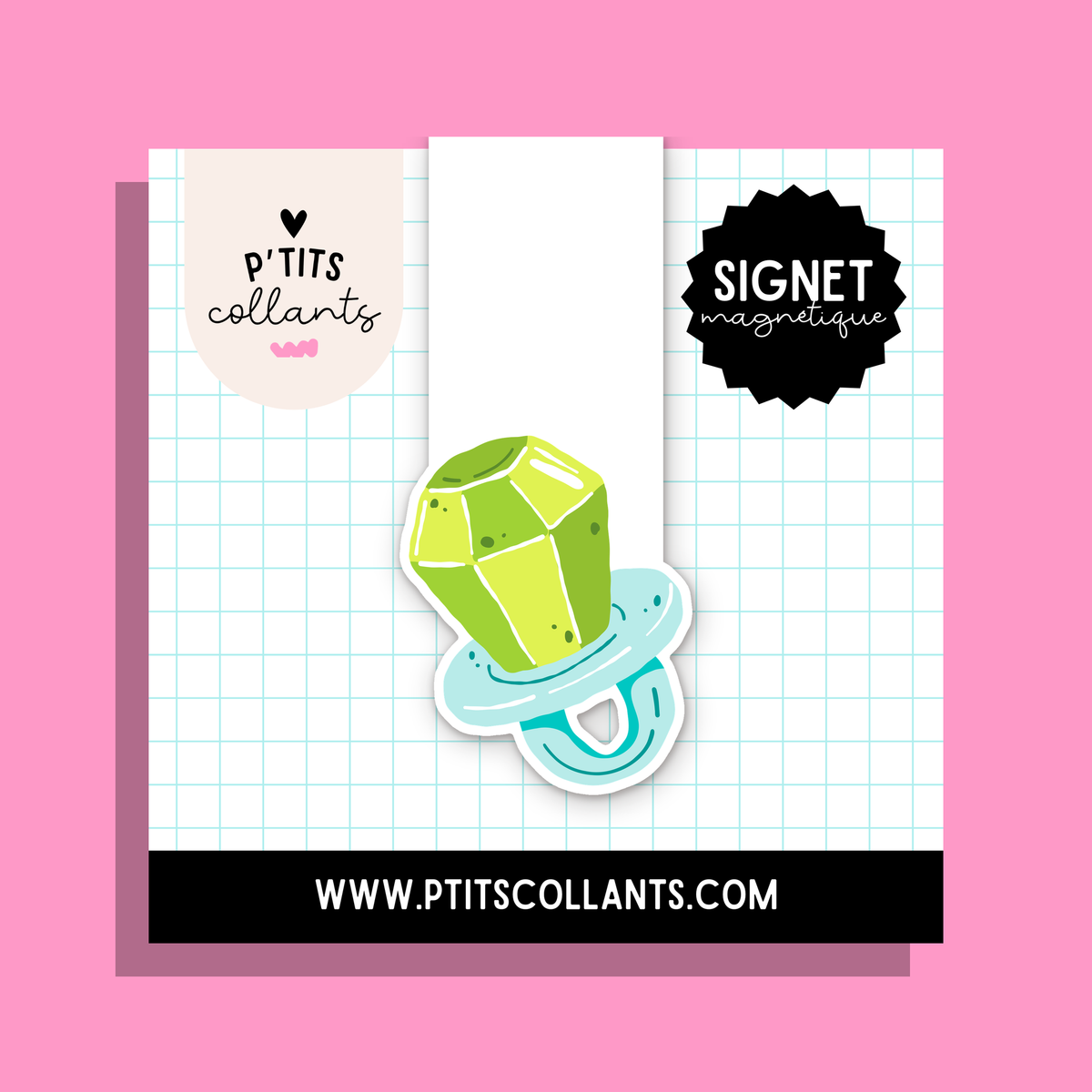 Bague en bonbon — signet magnétique P'tits collants