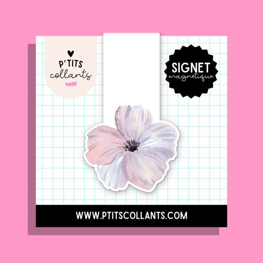 Fleur pastel · signet magnétique P'tits collants