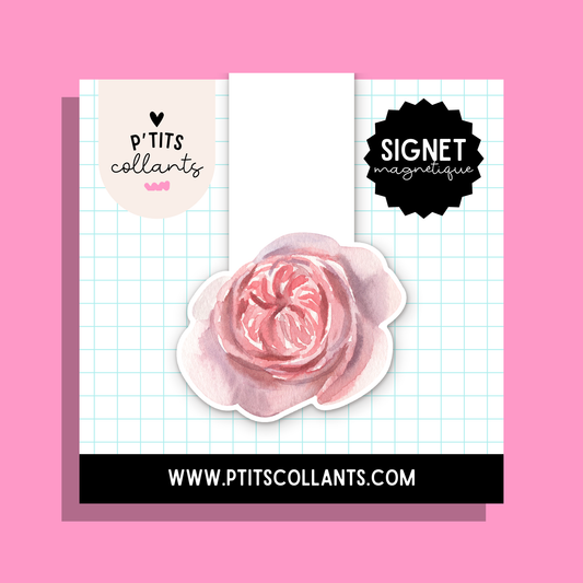 Rose pastel · signet magnétique P'tits collants