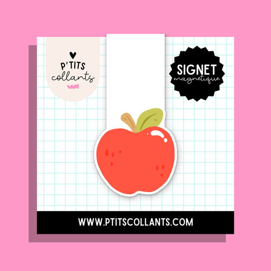 Pomme · signet magnétique P'tits collants