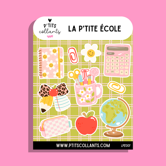 La p'tite école - LPE001 · Feuille d'autocollants