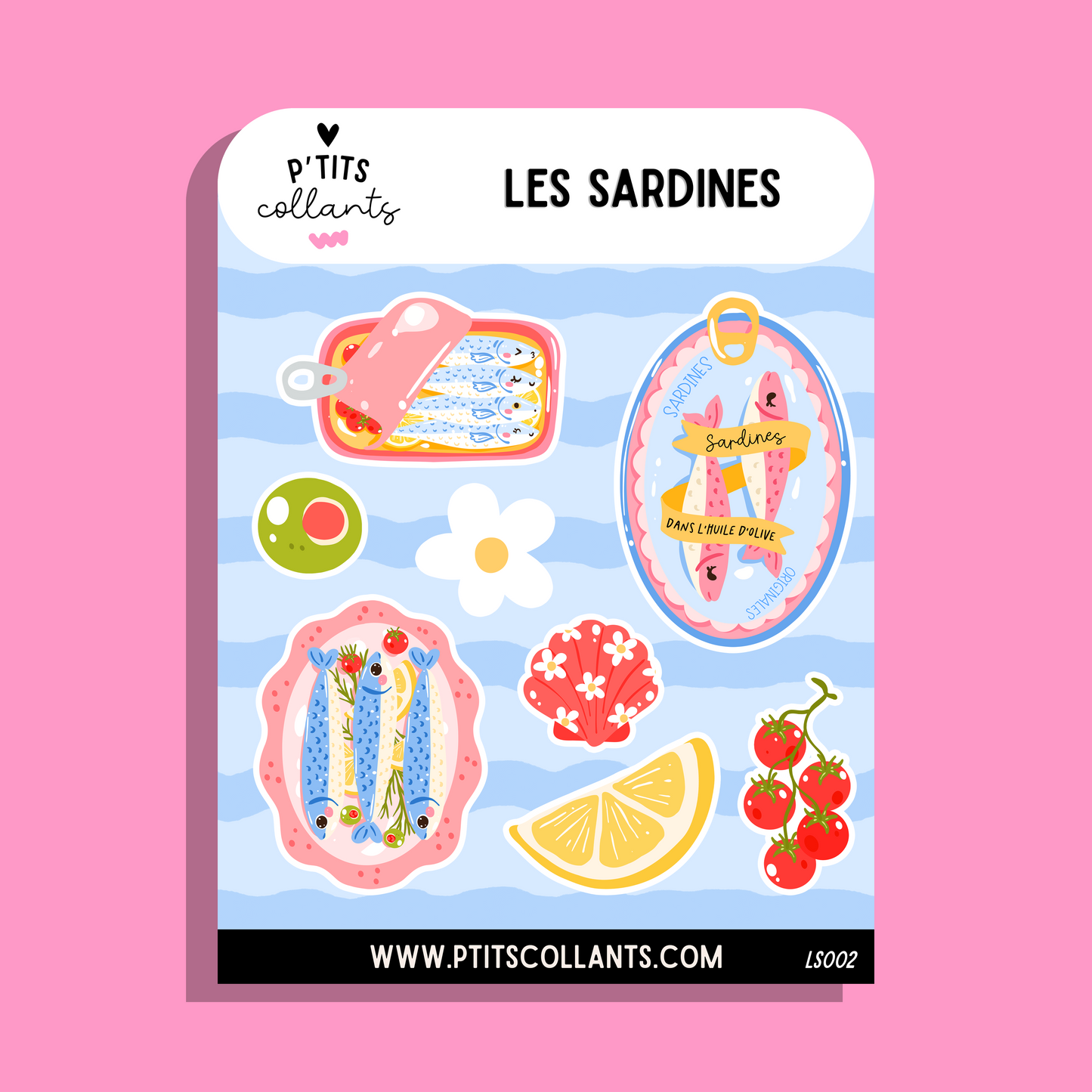 Les Sardines 02 - LS002 · Feuille d'autocollants