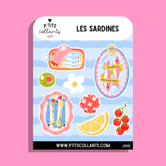 Les Sardines 02 - LS002 · Feuille d'autocollants