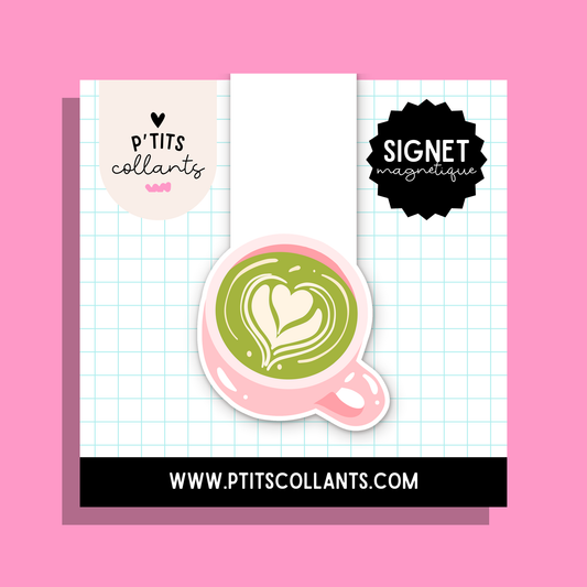 Signet magnétique Matcha latte