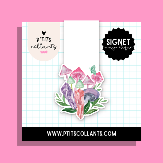 Champignons magiques · signet magnétique P'tits collants