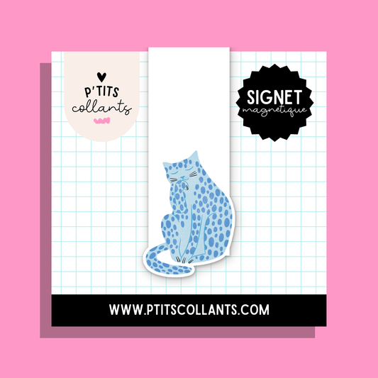 Chat à pois — signet magnétique P'tits collants