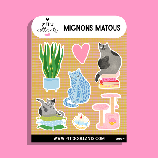 MM003 - Mignons matous · Feuille de collants