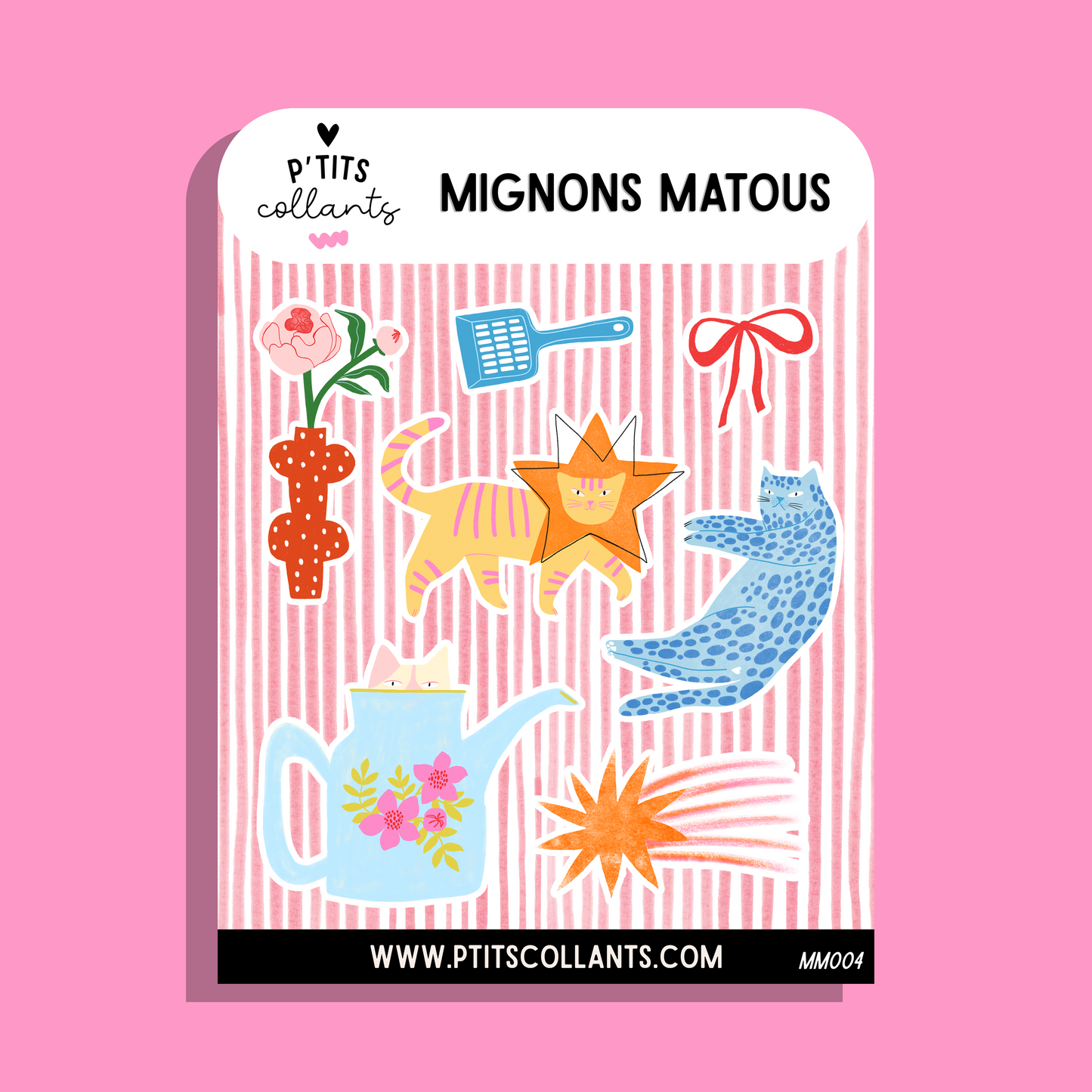 MM004 - Mignons matous · Feuille de collants