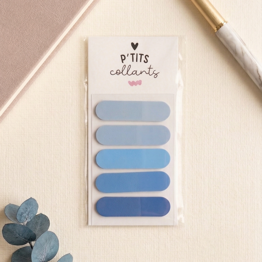 MDP010 - Marqueurs de pages transparents · Bleu