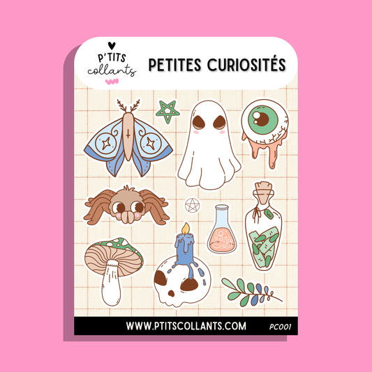 Feuille de collants Petites curiosités
