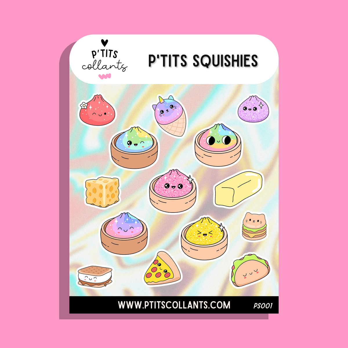 Feuille de collants p'tits squishies