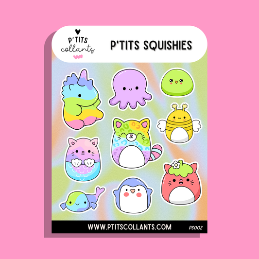 Feuille de collants p'tits squishies