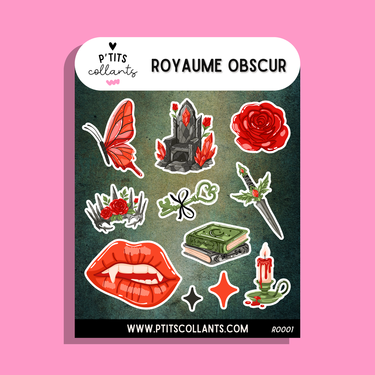 Feuille de collants Royaume obscur