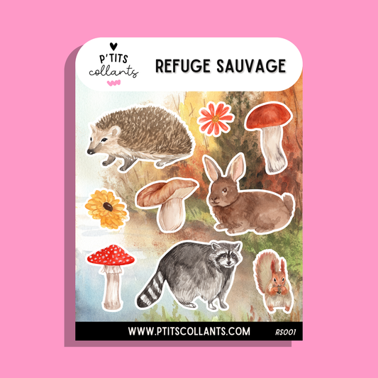 Feuille de collants Refuge sauvage