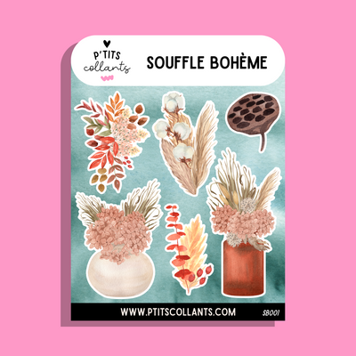 Souffle bohème - SB001 · Feuille d'autocollants
