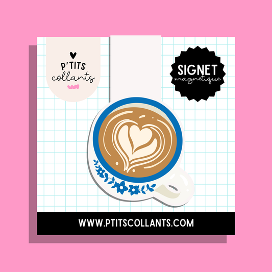 SM013 - Café latte · Signet magnétique P'tits collants