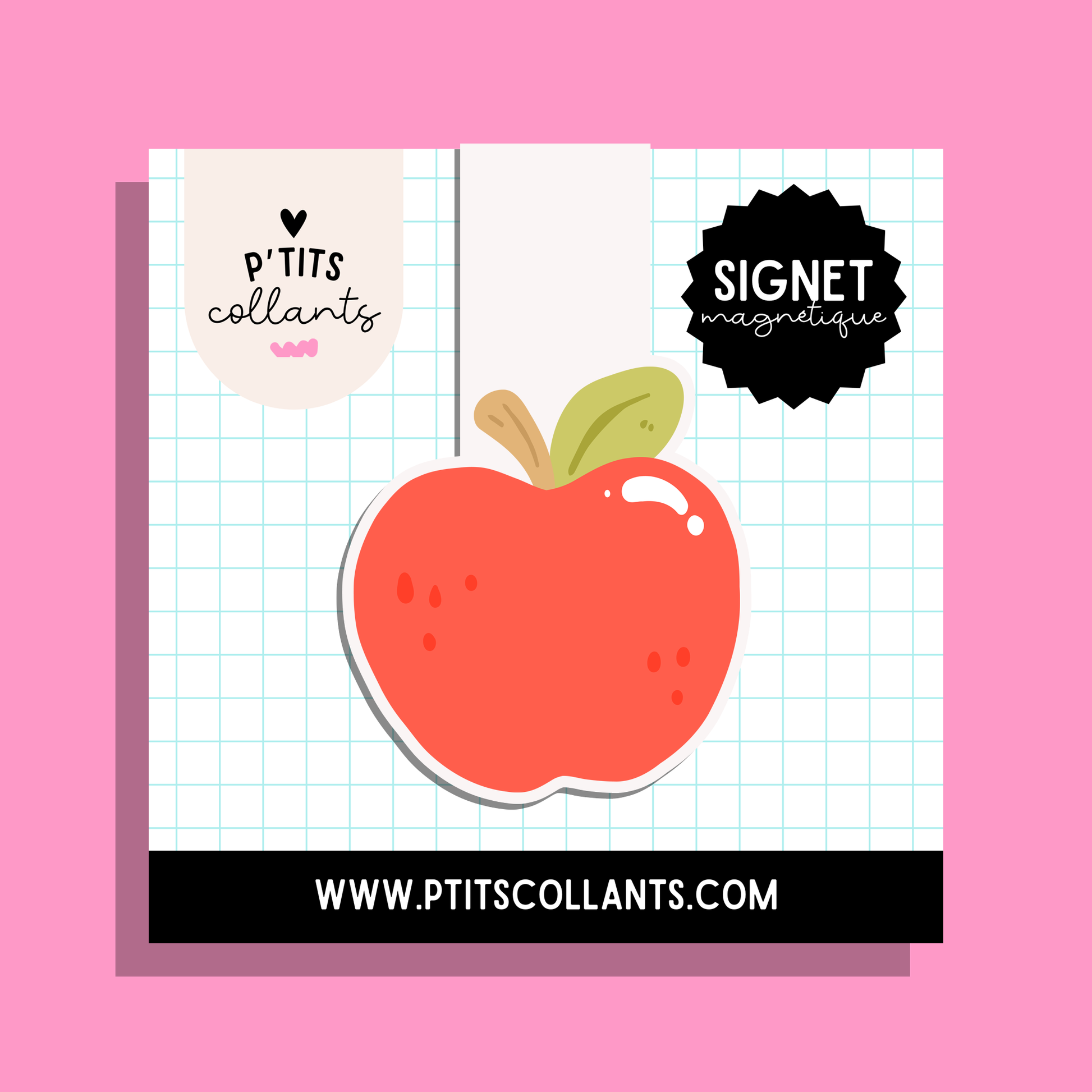 SM014 - Pomme · Signet magnétique P'tits collants