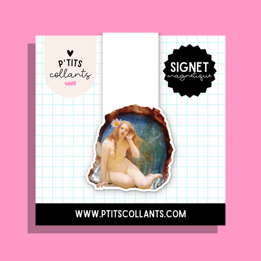 Sirène rousse — signet magnétique P'tits collants