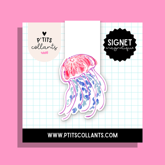 Méduse · signet magnétique P'tits collants