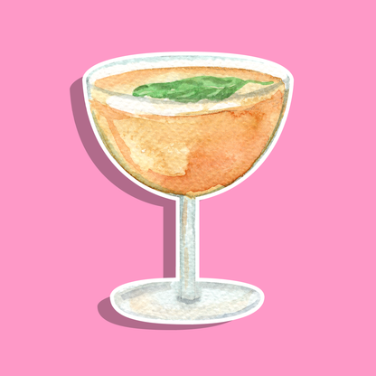 L'Élixir Pêche — Collant Die-Cut holographique