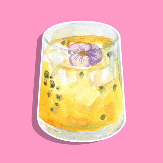 La Passion Dorée — Collant Die-Cut holographique