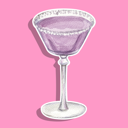 Limoncello Spritz à la Lavande — Collant Die-Cut holographique