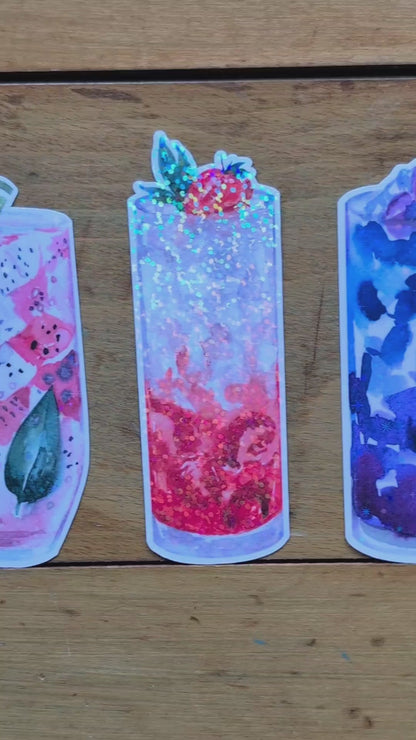 L'Élixir Pêche — Collant Die-Cut holographique