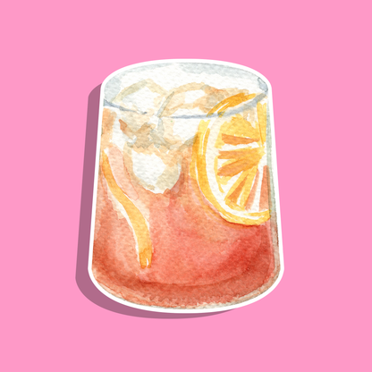 Thé Glacé Citron — Collant Die-Cut holographique